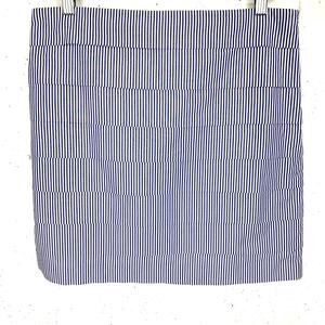 Vineyard Vines Womens Tiered Cotton Mini Skirt Blue White Nautical Stripe Size 4